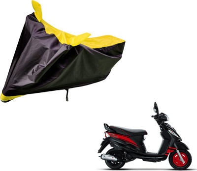 Auto Hub Two Wheeler Cover for Mahindra(Rodeo, Black, Yellow)