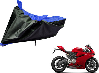 Amanzo Two Wheeler Cover for Ducati(899 Panigale, Black, Blue)