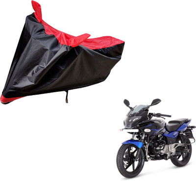Auto Hub Two Wheeler Cover for Bajaj(Pulsar, Black, Red)