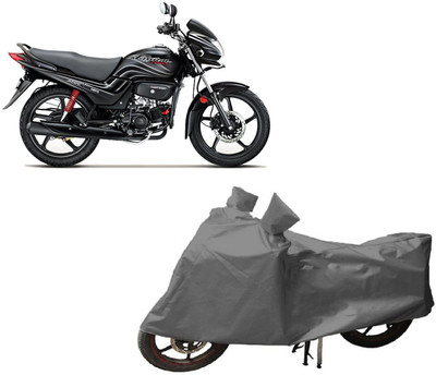 ANLOPE Two Wheeler Cover for Hero(Passion Plus, Grey)