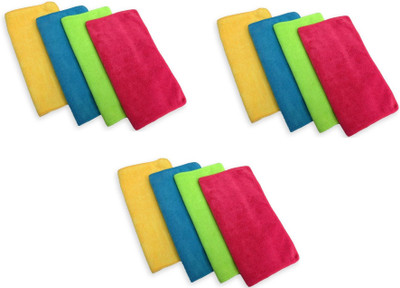 V Craft Microfiber Vehicle Washing  Cloth(Pack Of 12)