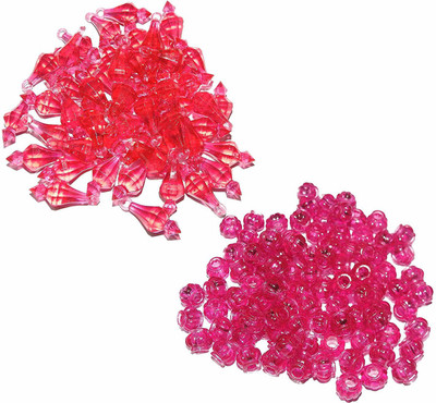 CHL SET OF BELLS AND BEADS PINK COLOR 300 EACH ITEMS