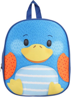 Chinmay Kids 3D Play School Bag For Kids Duck Waterproof School Bag(Blue, 10 L)