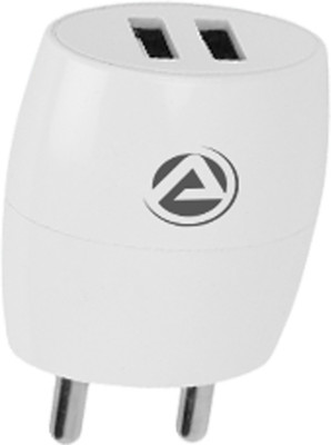 ARU Dual USB Wall Charger 245 52.1 W 2.1 A Multiport Mobile Charger with Detachable Cable(White, Cable Included)
