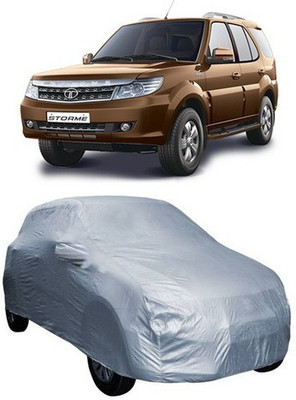 VIRMANG Car Cover For Tata Safari Storme (With Mirror Pockets)(Silver)