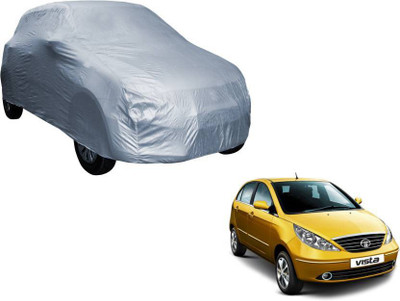 Trimanav Car Cover For Tata Indica Vista (Without Mirror Pockets)(Silver)