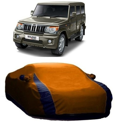 AAMANG Car Cover For Mahindra Bolero (With Mirror Pockets)(Orange)