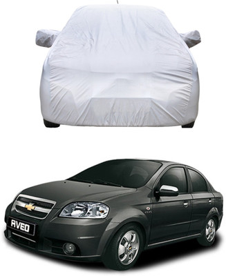 AutoRetail Car Cover For Chevrolet Aveo (With Mirror Pockets)(Silver)