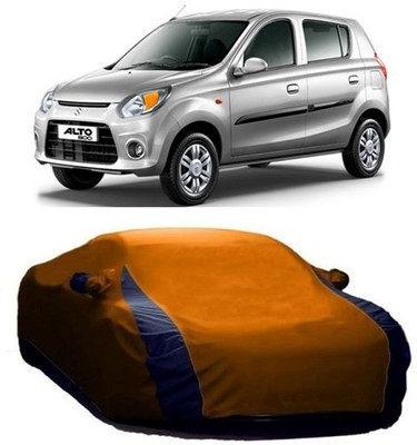 Kawach Car Cover For Maruti Suzuki Alto 800 (With Mirror Pockets)(Orange)