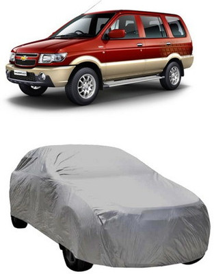 AAMANG Car Cover For Chevrolet Tavera (Without Mirror Pockets)(Grey)