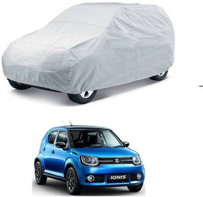 ask Car Cover For Maruti Suzuki Ignis (Without Mirror Pockets)(Silver)