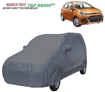 TGP GROUP Car Cover For Hyundai Grand i10 (With Mirror Pockets)(Grey)