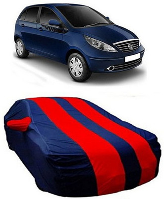 HDSERVICES Car Cover For Tata Vista (With Mirror Pockets)(Red)