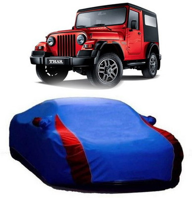 AASDEE Car Cover For Mahindra Thar (With Mirror Pockets)(Blue)