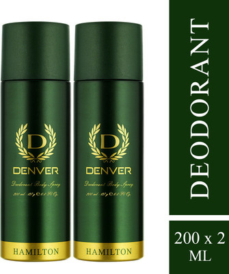 Denver Hamilton Deodorant Deodorant Spray - For Men  (400 ml, Pack of 2)