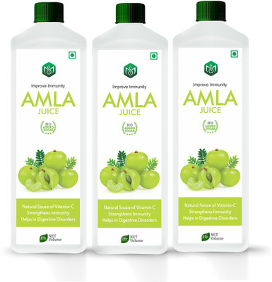 Scorlife Amla Juice Sugar Free [Pack of 3](3 x 1000 ml)