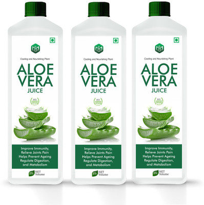 Scorlife Aloevera Juice Sugar Free [Pack of 3](3 x 1000 ml)
