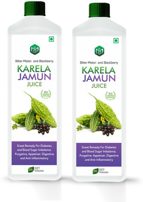 Scorlife Karela Jamun Juice Sugar Free [Pack of 2](2 x 1000 ml)
