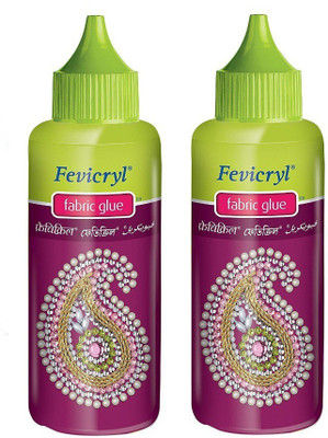 Fevicryl No Stich Fabric Glue set of 2 Adhesive(80 ml)