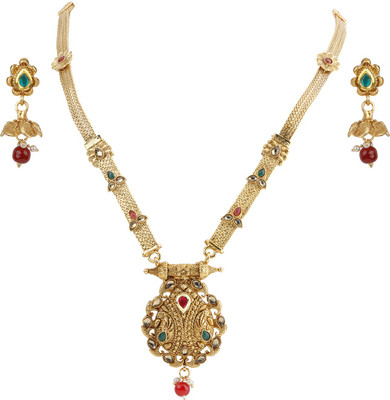 SILVER SHINE Alloy Gold-plated Gold Jewellery Set(Pack of 1)