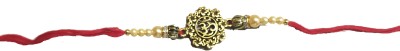 Vrinde Designer FASTIVERAKHI201959 NA Rakhi  Set(OM Gold plated Alloy Rakhi)