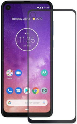 welldesign Edge To Edge Tempered Glass for Motorola One Vision(Pack of 1)