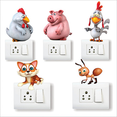 AH Decals 8 cm Sticker_0153 Self Adhesive Sticker(Pack of 1)