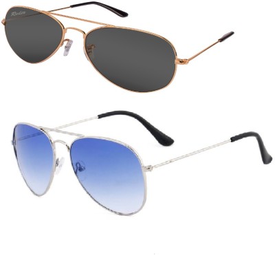 Redex Aviator Sunglasses(For Men & Women, Green, Blue)