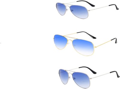 Redex Aviator Sunglasses(For Men & Women, Blue)