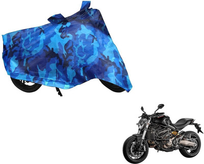 MOCKHE Two Wheeler Cover for Ducati(Monster 821, Multicolor)