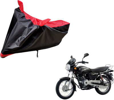Amanzo Two Wheeler Cover for Bajaj(Boxer, Black, Red)
