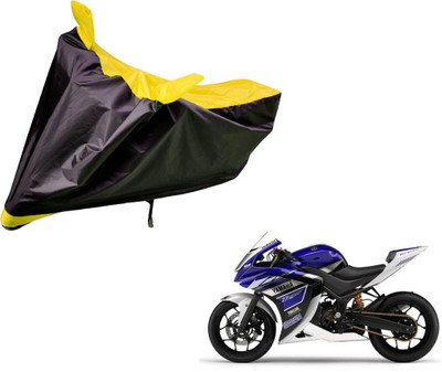 Flipkart SmartBuy Two Wheeler Cover for Yamaha(YZF R25, Black, Yellow)