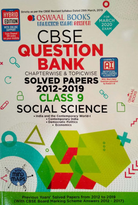 Oswaal Cbse Question Bank Class 9 Social Science Chapterwise & Topicwise Includes Objective Types & MCQ's(English, Paperback, unknown)