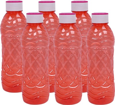 KUBER INDUSTRIES Plastic 6 Pieces Fridge Water Bottle Set- 1000 ML (Red) -CTLTC11681 1000 ml Bottle(Pack of 6, Multicolor, Plastic)