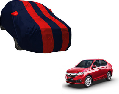 Auto Hub Car Cover For Honda Amaze (With Mirror Pockets)(Multicolor)