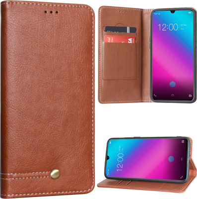 DMG Flip Cover for Vivo V11 Pro(Beige, Dual Protection)