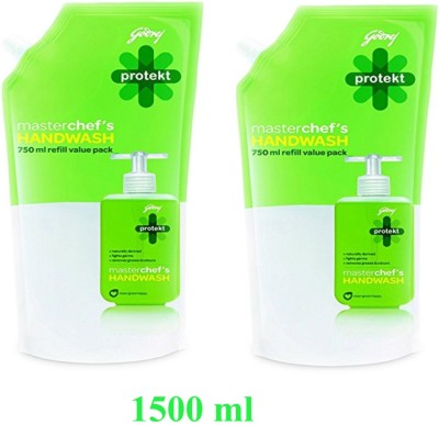 Godrej Blaster Handwash (Refill) -(750 ml Pack of 2) Pouch Hand Wash Pouch(2 x 750 ml)