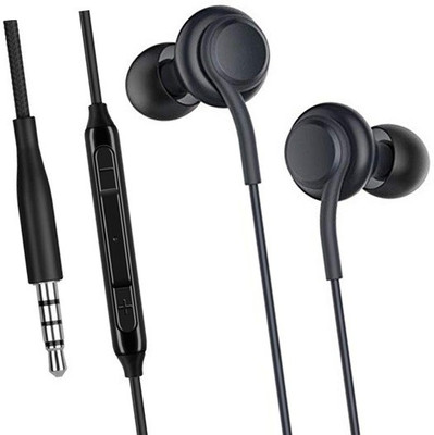 Alafi Deep Bass a_k_g Earbud Wired Headset(Black, Wired in the ear)