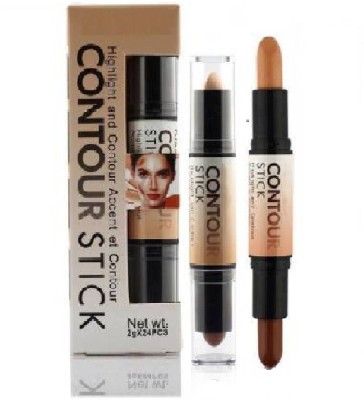 nnbb 2in1 Concealer Highlighter & Contour Stick 51031-C Concealer (Cream, 4 g) Highlighter(brown , skin)