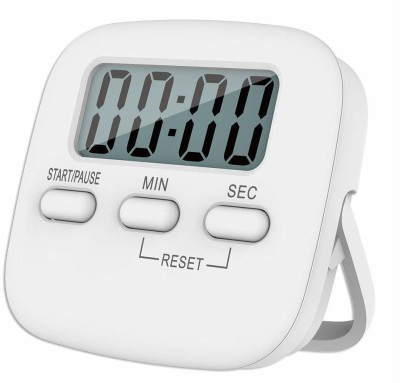 SHREEJIIH Digital Kitchen Timer & Stopwatch, Large Digits, Loud Alarm, Magnetic Stand Round Digital Kitchen Timer