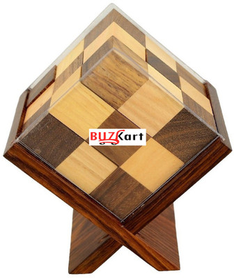 BuzyKart Handmade Indian Cube Block with Stand Puzzle(1 Pieces)