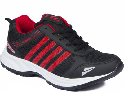 ASIAN wndr-13 sports shoes for men | Latest Stylish Casual sport shoes for men |running shoes for boys | Lace up Lightweight black shoes for running, walking, gym, trekking, hiking & party Running Shoes For Men(Red, Black)
