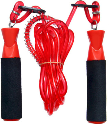 Resh Red adjustable Ball Bearing Skipping Rope(Red, Length: 275 cm)