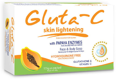 Gluta-C Lightening Soap With Papaya Exfoliants(135 g)