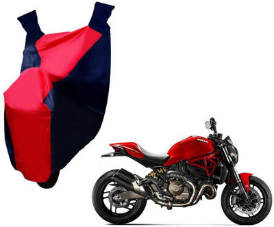 Auto Kite Two Wheeler Cover for Ducati(Monster 821, Red, Blue)