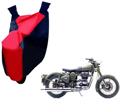 Auto Kite Two Wheeler Cover for Royal Enfield(Bullet 500, Red, Blue)