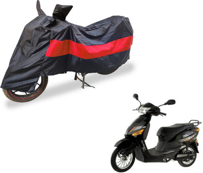 Auto Hub Two Wheeler Cover for Hero(Electric Zippy, Black, Red)