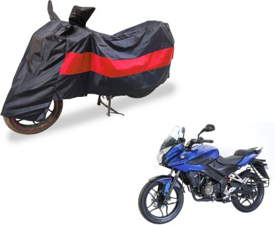 Amanzo Two Wheeler Cover for Bajaj(Pulsar AS 150, Black, Red)