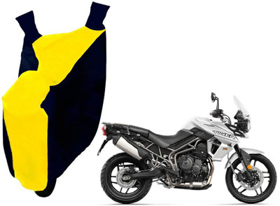 Auto Kite Two Wheeler Cover for Triumph(Tiger 800 XR, Yellow, Blue)