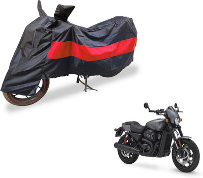 Flipkart SmartBuy Two Wheeler Cover for Harley Davidson(Black, Red)